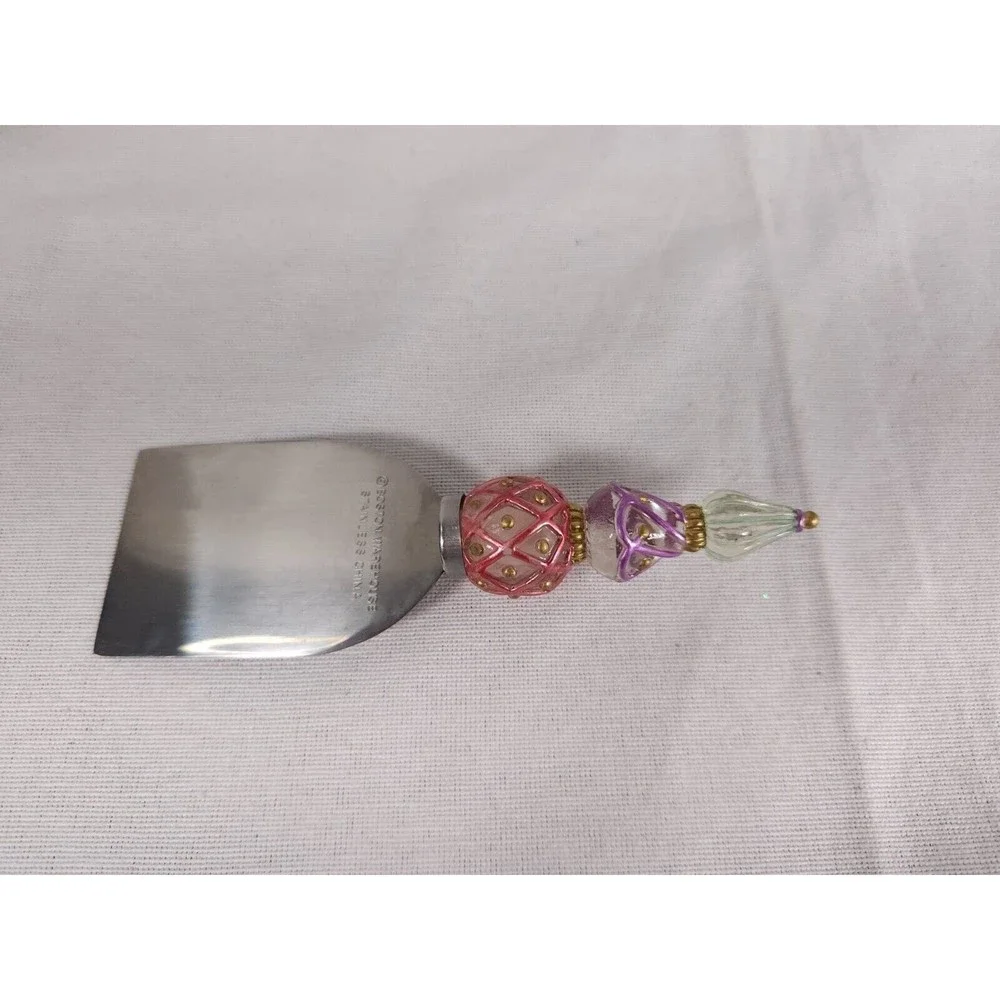 Venetian Ornaments Cheese wedge knife set‎ of 4 Boston Warehouse Decorative